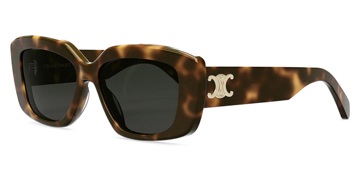 Celine® CL40216U CLN CL40216U 53A 55 - Shiny Havana / Grey Sunglasses