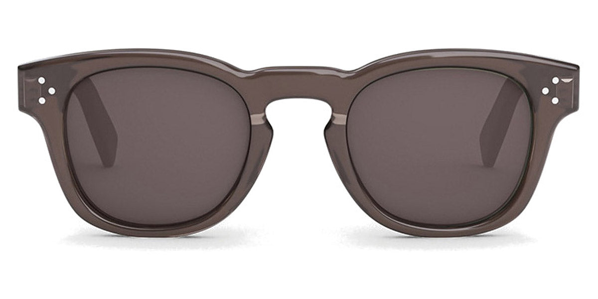 Celine® CL40233I CLN CL40233I 48E 49 - Shiny Transparent Dark Taupe / Brown Sunglasses