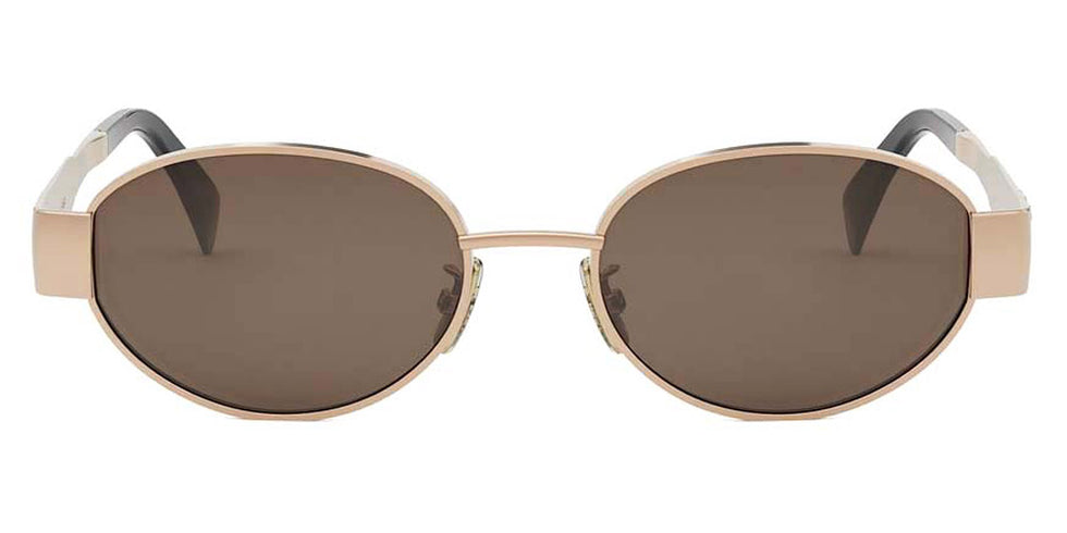 Celine® CL40235U CLN CL40235U 28E 54 - 28E Shiny Yellow / Brown Sunglasses