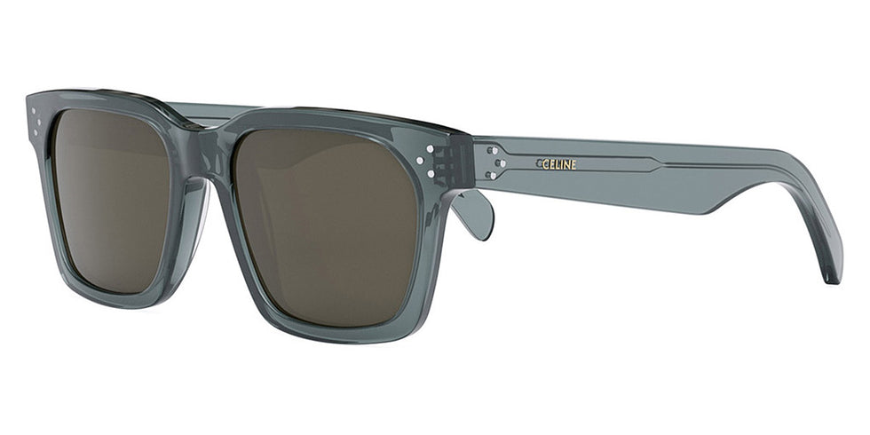 Celine® CL40248I CLN CL40248I 84J 54 - Shiny Havana / Green Sunglasses