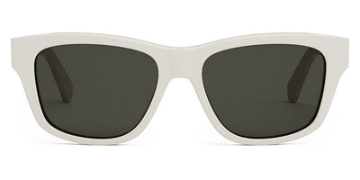 Celine® CL40249U CLN CL40249U 25A 55 - Shiny Ivory / Smoke Sunglasses