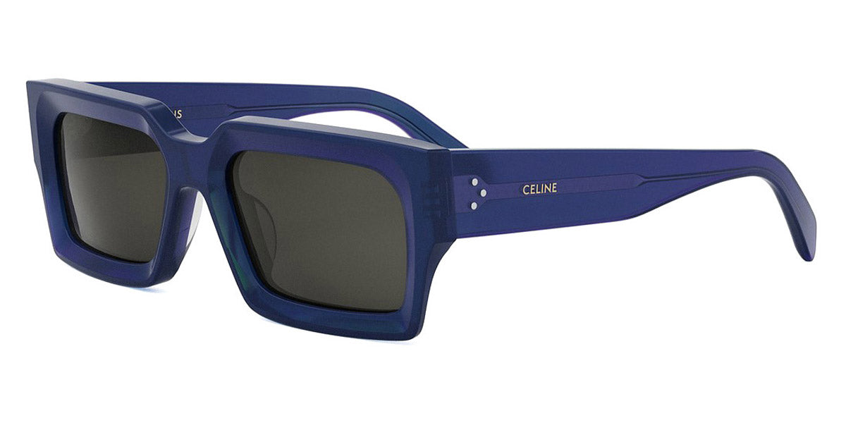 Celine® CL40280U CLN CL40280U 90A 54 - 90A Shiny Blue / Smoke Sunglasses