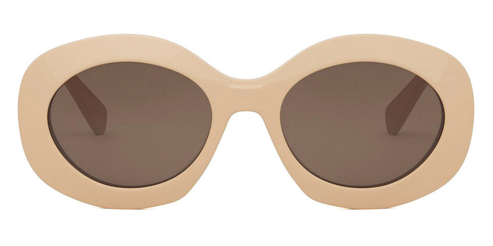 Celine® CL40292U CLN CL40292U 57E 54 - 57E Shiny Transparent Khaki / Brown Sunglasses