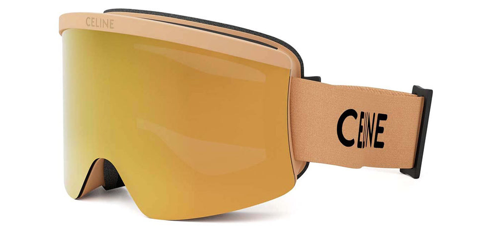 Celine® CL40302U CLN CL40302U 58C 00 - 58C Injected Matte Brown / Yellow Sunglasses
