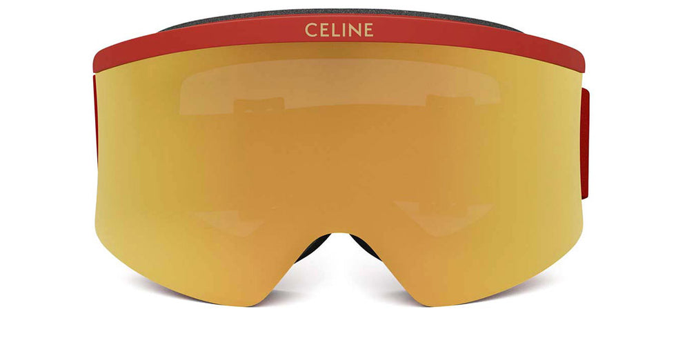 Celine® CL40302U CLN CL40302U 67C 00 - 67C Injected Matte Red / Yellow Sunglasses