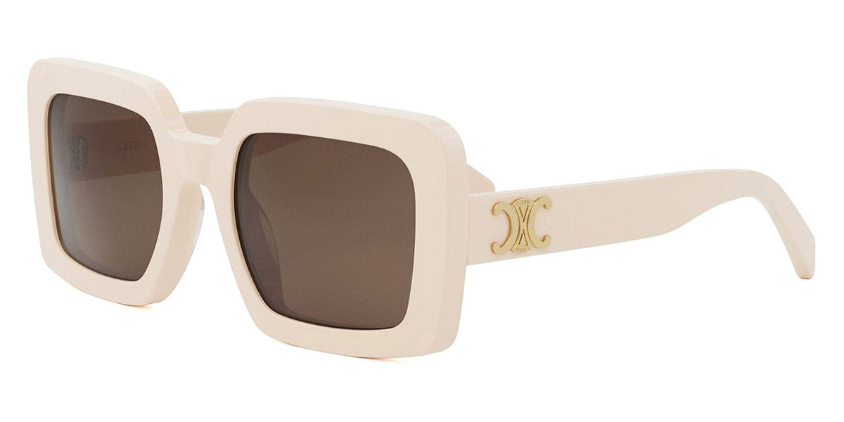 Celine® CL40304U CLN CL40304U 25E 56 - 25E Shiny Ivory / Brown Sunglasses