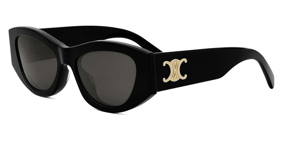 Celine® CL40308U CLN CL40308U 01A 55 - 01A Shiny Black / Grey Sunglasses
