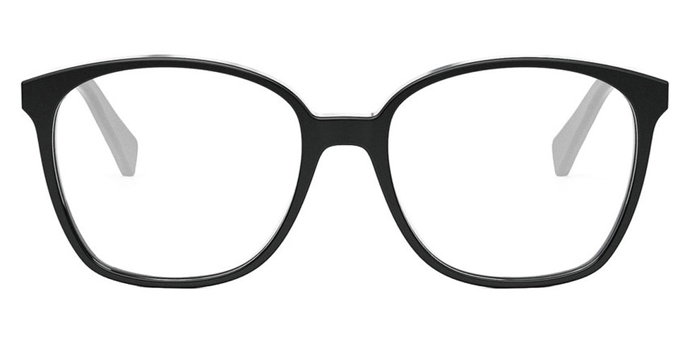 Celine® CL50115I CLN CL50115I 001 55 - Shiny Black / Lenses Clear Organic Eyeglasses