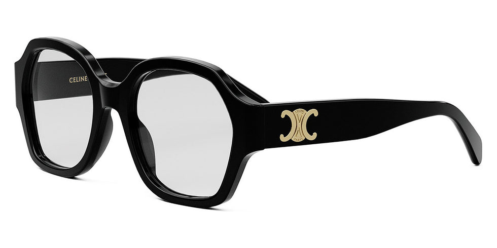 Celine® CL50134I CLN CL50134I 001 52 - Shiny Black Eyeglasses
