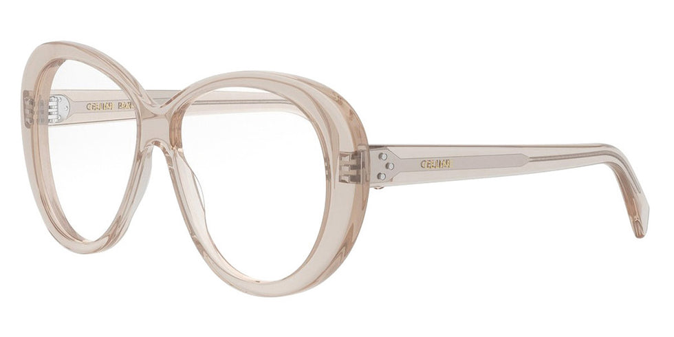 Celine® CL50150I CLN CL50150I 057 57 - 057 Shiny Transparent Khaki Eyeglasses