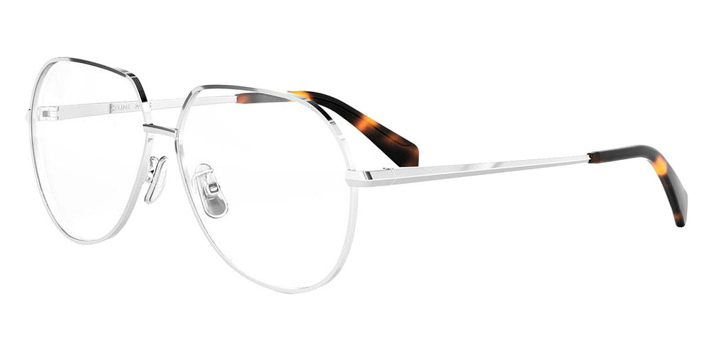 Celine® CL50164U CLN CL50164U 016 60 - 016 Shiny Silver Eyeglasses