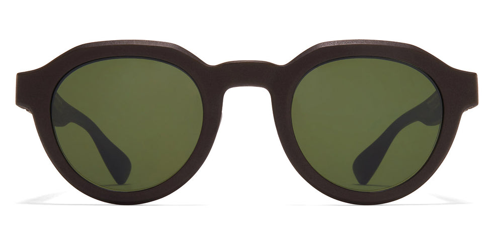 Mykita® DIA MYK DIA MD22 Ebony Brown / Green Solid 47 - MD22 Ebony Brown / Green Solid Sunglasses