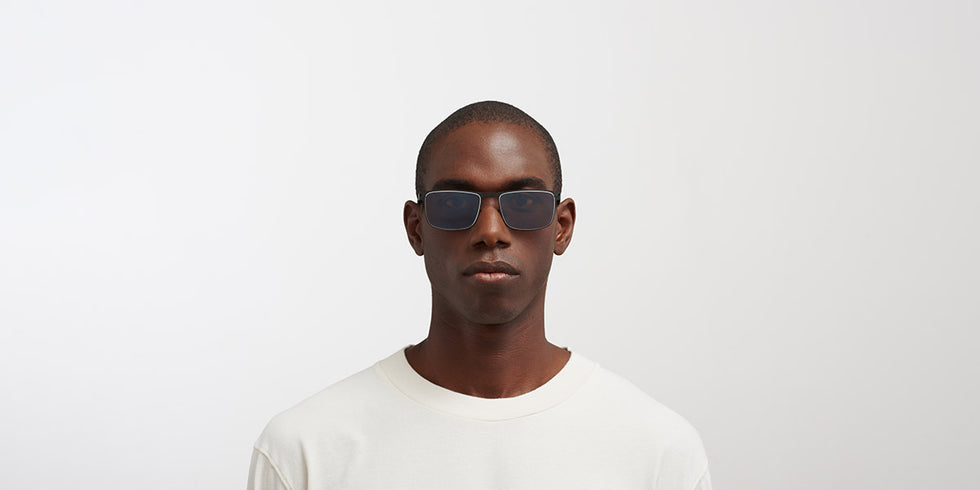 Mykita® DONOVAN MYK DONOVAN Black/White / Polarized Pro Hi-Con Grey 55 - Black/White / Polarized Pro Hi-Con Grey Sunglasses