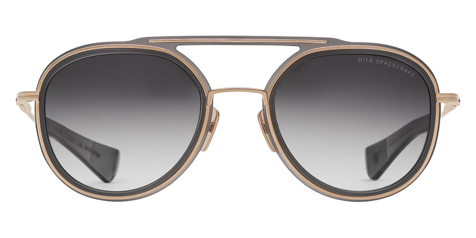Dita® Spacecraft Sunglasses DT 19017-D-GLD-GRY-52 52 - White Gold/Matte Crystal Grey