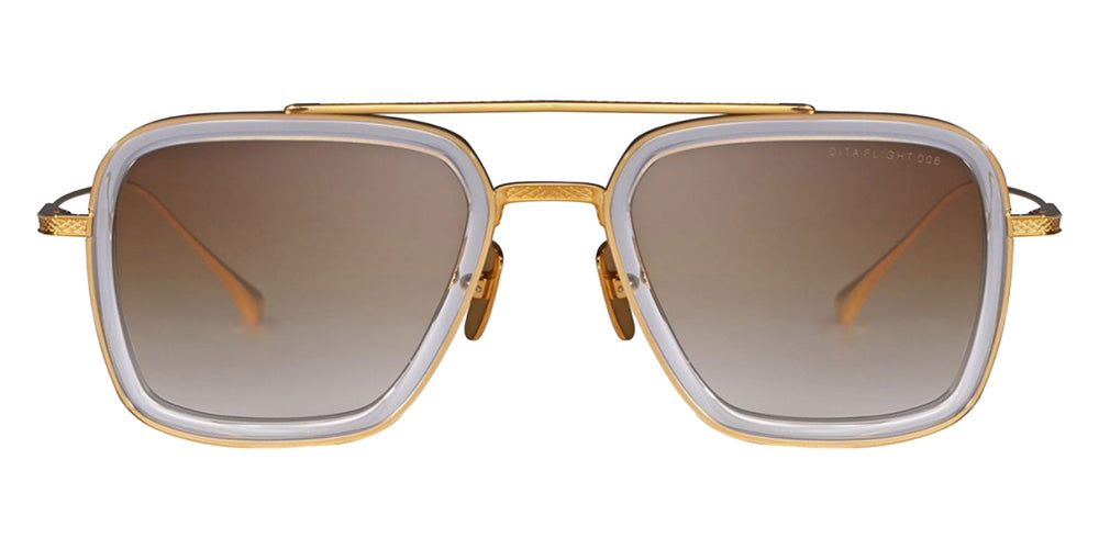 Dita® FLIGHT.006 Sunglasses DT 7806-L-CLR-GLD-52 52 - Clear Crystal/Yellow Gold