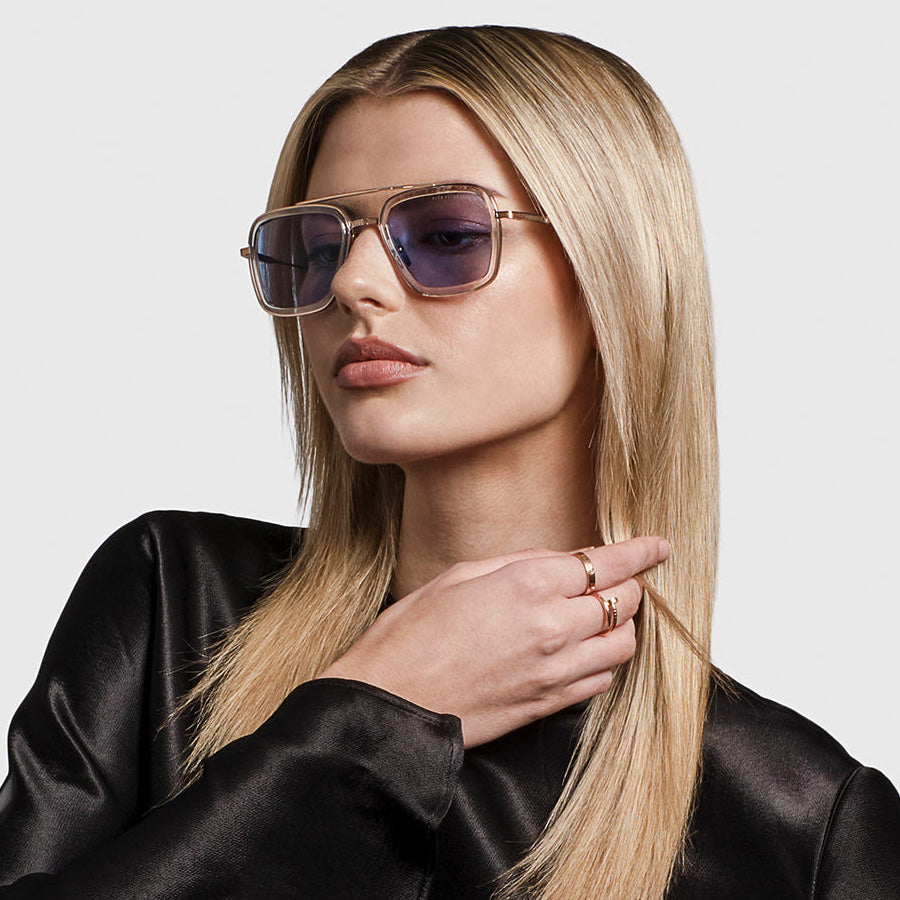 Dita® FLIGHT.006x Sunglasses DT 7806-L-CLR-GLD-52x 52 - YELLOW GOLD