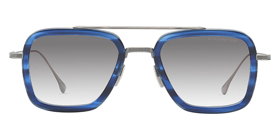 Dita® FLIGHT.006 Sunglasses DT 7806-T-BLU-SIL-52 52 - Blue Swirl/Antique Silver