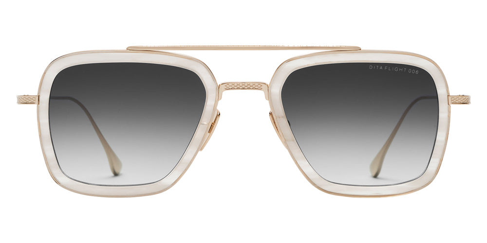 Dita® FLIGHT.006 Sunglasses DT 7806-V-WHT-GLD-52 52 - White Swirl/White Gold