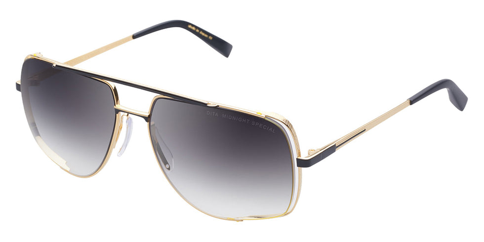 Dita® MIDNIGHT SPECIAL Sunglasses DT DRX-2010-M-BLK-GLD-60-Z 60 - Yellow Gold/Black Rhodium