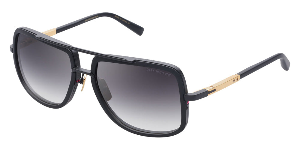 Dita® MACH-ONE Sunglasses DT DRX-2030-G-BLK-18K-59-Z 59 - Matte Black Matte Black 18K Temples