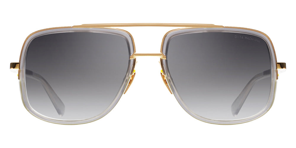 Dita® MACH-ONE Sunglasses DT DRX-2030-T-GRY-GLD-59-Z 59 - Satin Crystal Grey Yellow Gold