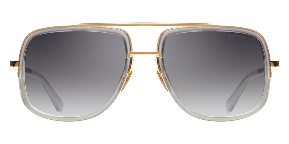Dita® MACH-ONE Sunglasses DT DRX-2030-T-GRY-GLD-59-Z 59 - Satin Crystal Grey Yellow Gold