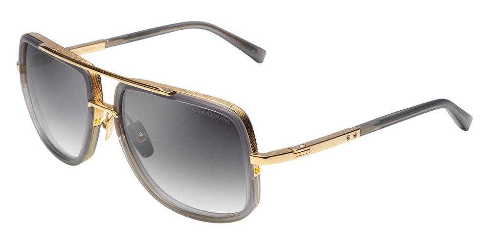 Dita® MACH-ONE Sunglasses DT DRX-2030-T-GRY-GLD-59-Z 59 - Satin Crystal Grey Yellow Gold