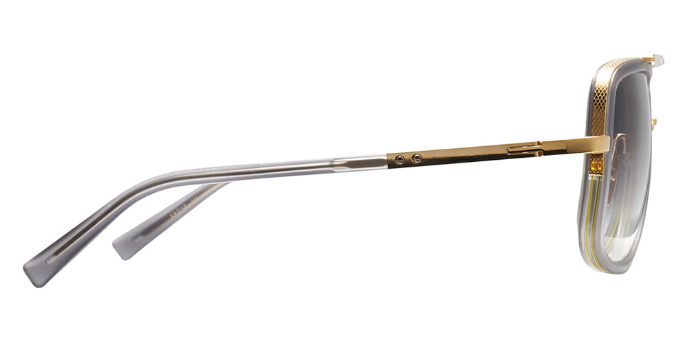 Dita® MACH-ONE Sunglasses DT DRX-2030-T-GRY-GLD-59-Z 59 - Satin Crystal Grey Yellow Gold