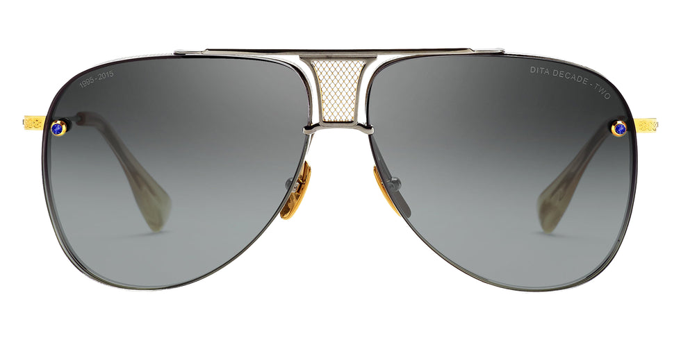 Dita® DECADE-TWO - INOVATI™ Sunglasses DT DRX-2082-A-SLV-GLD-62-NV-D 62 - Black Palladium/Yellow Gold