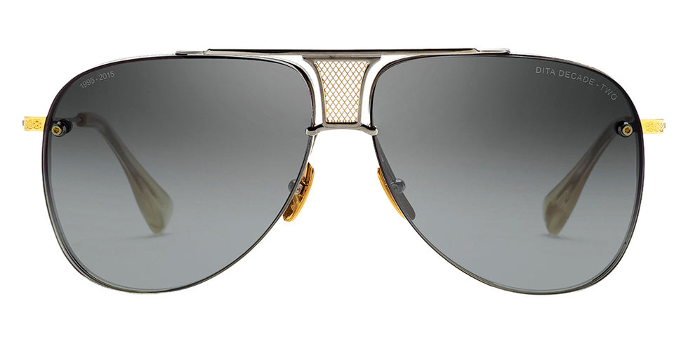 Dita® Decade-Two Sunglasses DT DRX-2082-A-SLV-GLD-62-Z 62 - Black Palladium/Yellow Gold