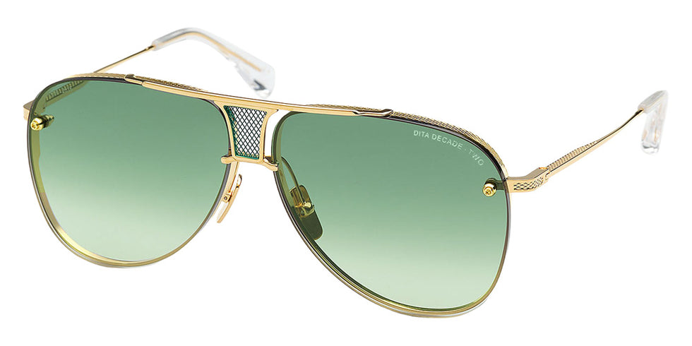 Dita® Decade-Two Sunglasses DT DRX-2082-L-GLD-CLR-62 62 - Yellow Gold
