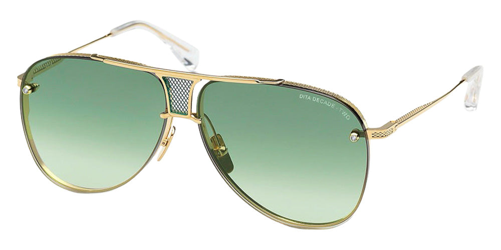 Dita® DECADE-TWO - INOVATI™ Sunglasses DT DRX-2082-L-GLD-CLR-62-NV-D 62 - Yellow Gold