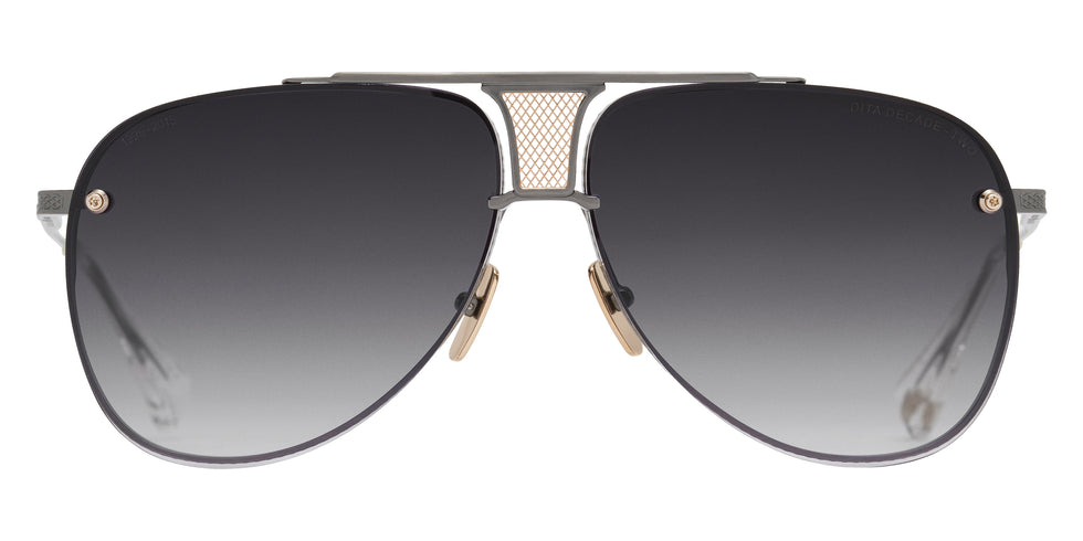 Dita® Decade-Two Sunglasses DT DRX-2082-M-SIL-GLD-62 62 - Antique Silver/White Gold