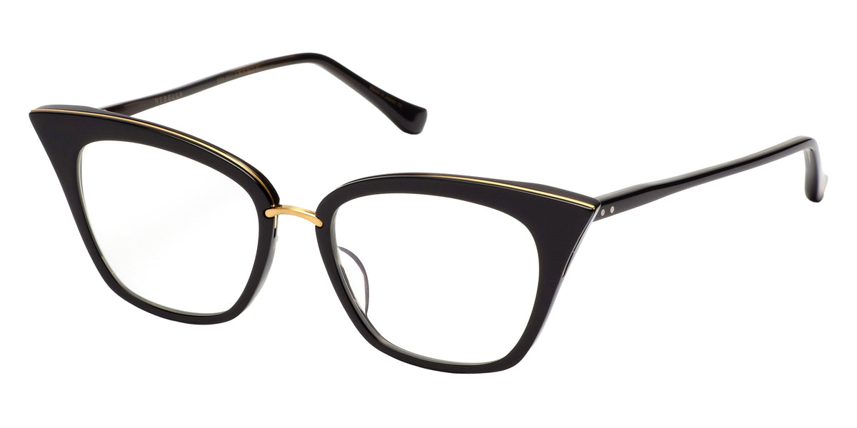 Dita® Rebella Eyeglasses DT DRX-3031-A-BLK-GLD-51-Z 51 - Black/Gold