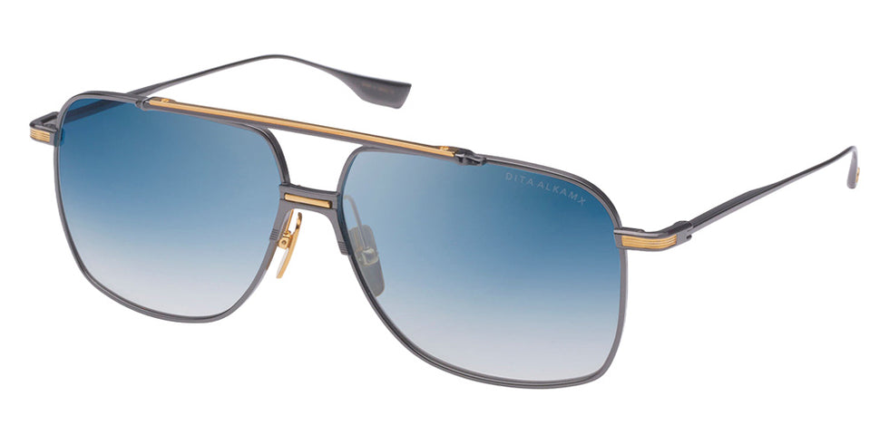 Dita® ALKAMX Sunglasses DT DTS100-A-02 61 - Black Rhodium Yellow Gold