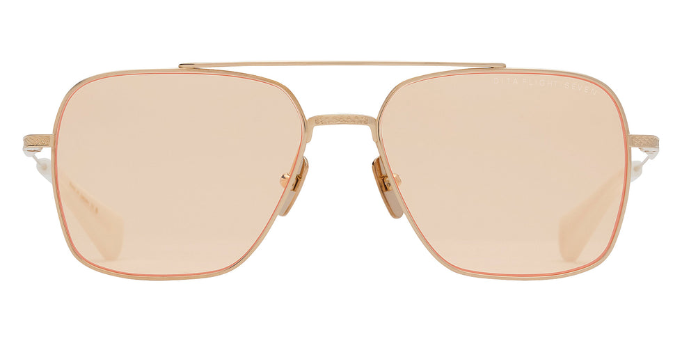 Dita® FLIGHT-SEVEN Sunglasses DT DTS111-57-08 57 - White Gold 2