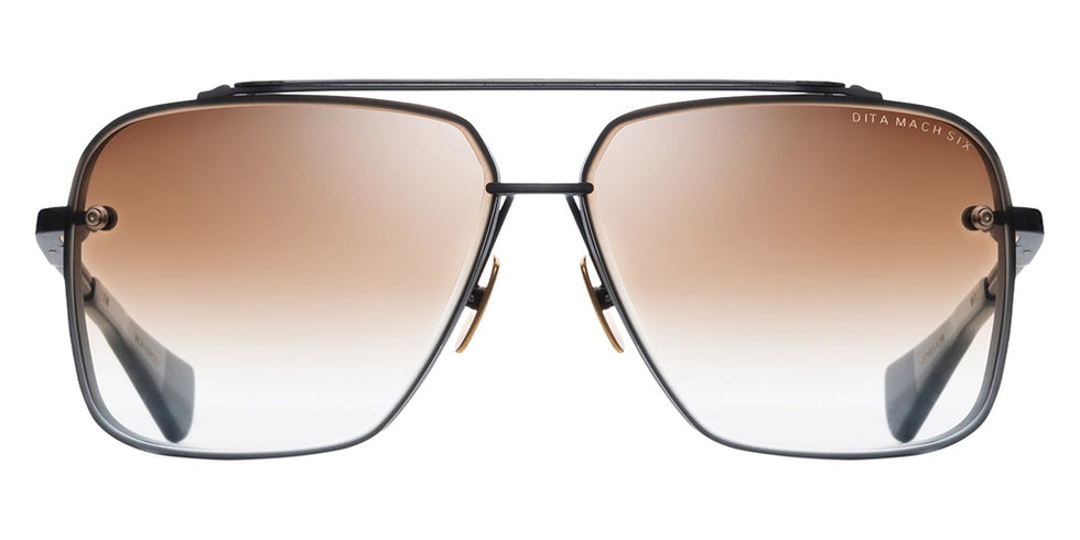 Dita® MACH-SIX Sunglasses DT DTS121-62-03-Z 62 - Black Iron/Black Rhodium