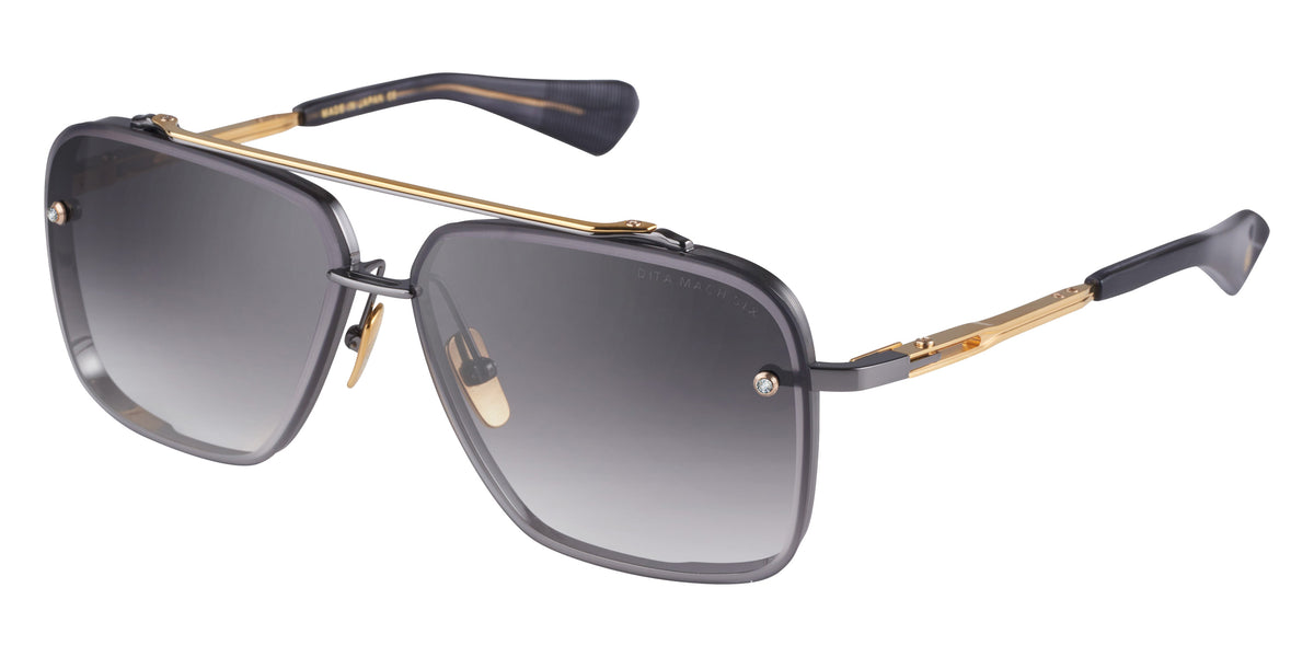 Dita® MACH-SIX - INOVATI™ Sunglasses DT DTS121-62-05-NV-D 62 - Black Rhodium/Yellow Gold