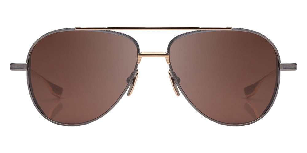 Dita® SUBSYSTEM Sunglasses DT DTS141-A-03 58 - Antique Silver/White Gold/Dark Brown