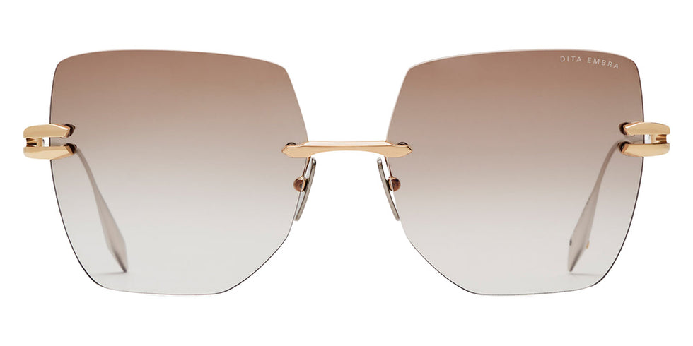 Dita® EMBRA Sunglasses DT DTS155-A-04 58 - White Gold/Silver