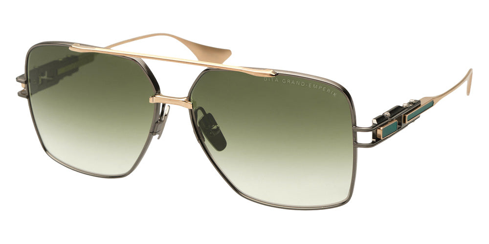Dita® GRAND-EMPERIK Sunglasses DT DTS159-A-03 61 - Black Rhodium/Brushed White Gold