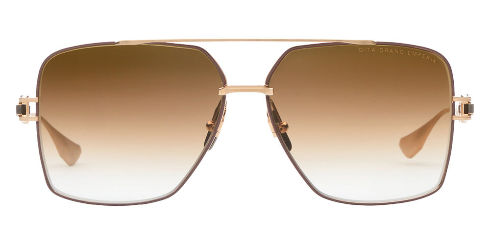 Dita® GRAND-EMPERIK Sunglasses DT DTS159-A-05 61 - Brushed White Gold/Capuccino