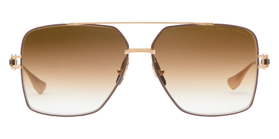 Dita® GRAND-EMPERIK Sunglasses DT DTS159-A-05 61 - Brushed White Gold/Capuccino