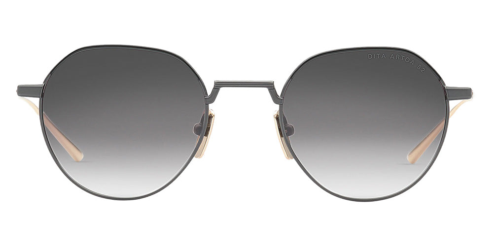 Dita® ARTOA.82 Sunglasses DT DTS162-A-02 48 - Black Iron/White Gold