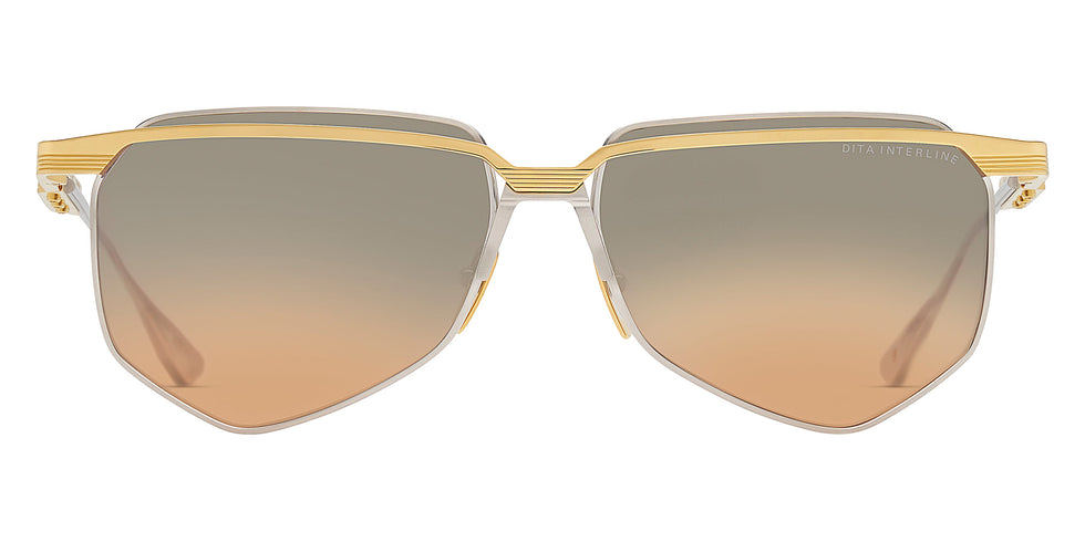 Dita® INTERLINE Sunglasses DT DTS194-A-01 60 - Yellow Gold/Antique Silver
