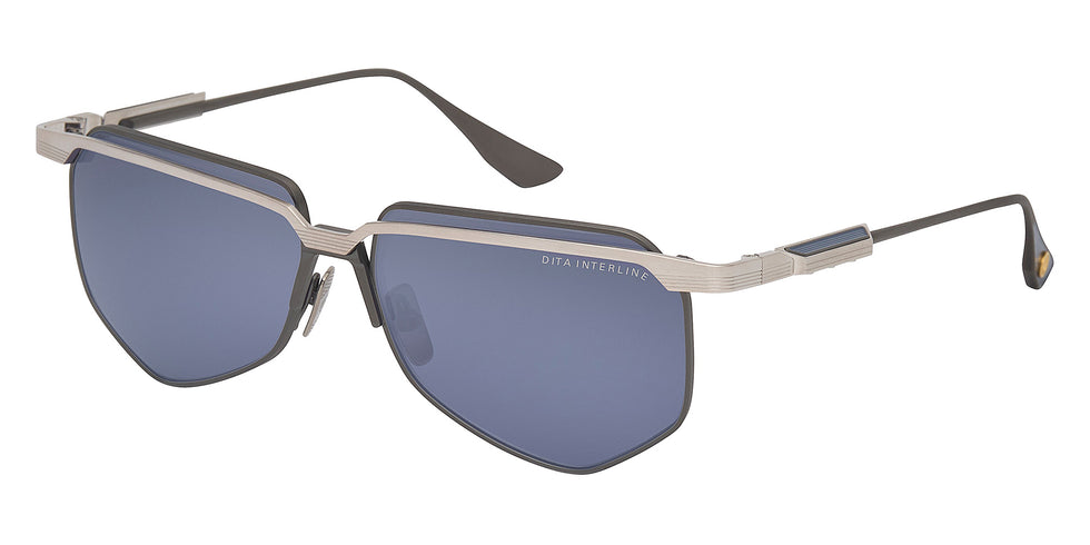 Dita® INTERLINE Sunglasses DT DTS194-A-03 60 - Antique Silver/Black Iron