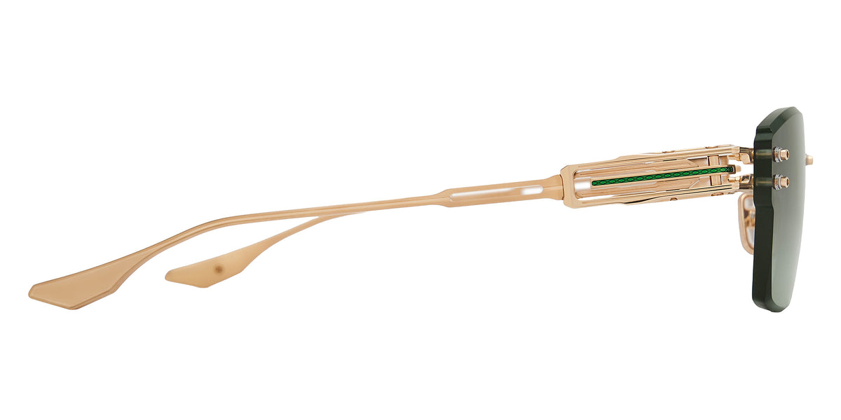 Dita® HYPERLUX-2000 Sunglasses DT DTS197-A-02 58 - White Gold/Green/Brushed White Gold