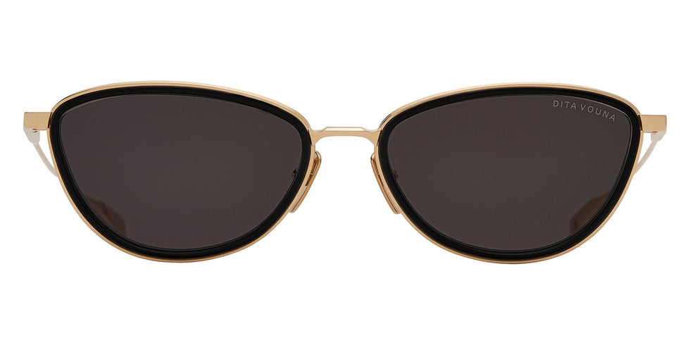 Dita® VOUNA Sunglasses DT DTS203-A-01 53 - White Gold/Black Glass