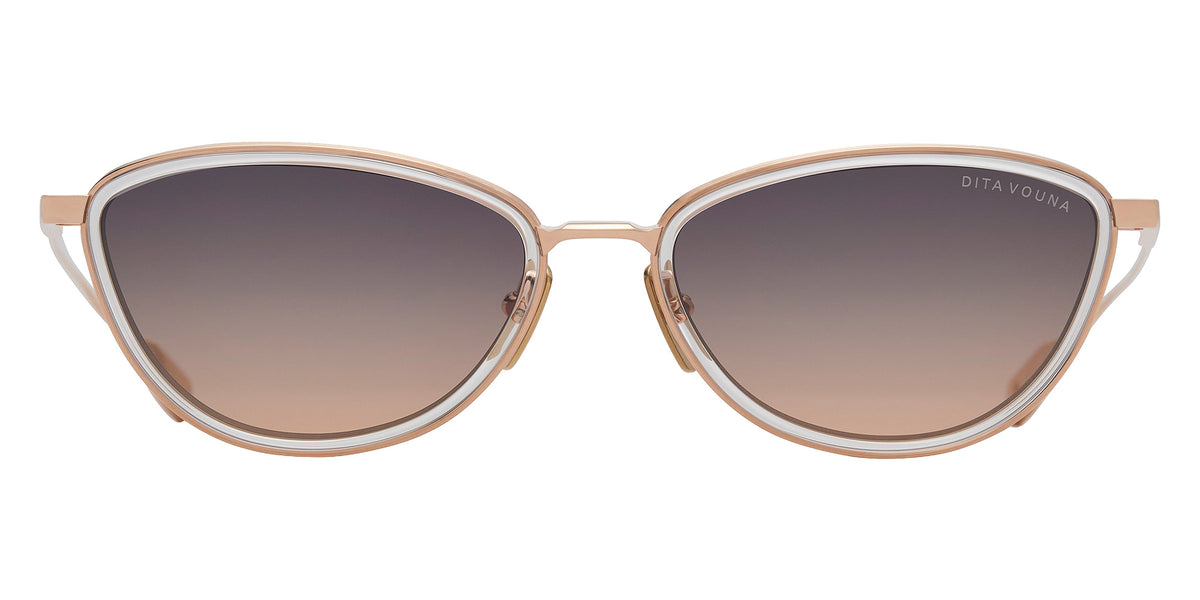 Dita® VOUNA Sunglasses DT DTS203-A-02 53 - Rose Gold/Clear