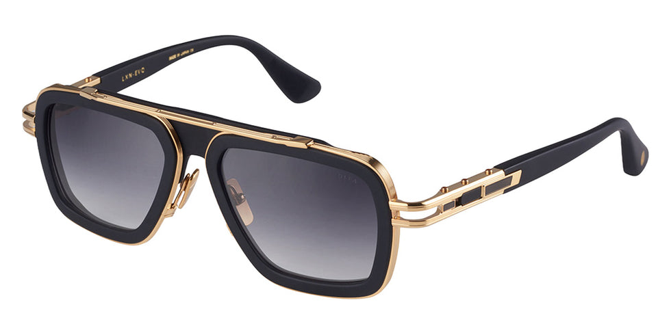 Dita® LXN-EVO Sunglasses DT DTS403-A-01 54 - Matte Black/Yellow Gold